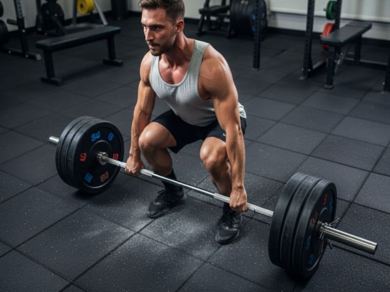 Двухслойная структура резиновой плитки для борьбы с вибрацией - поперечное сечение с изображением верхнего износостойкого слоя EPDM и основного демпфирующего слоя из резины